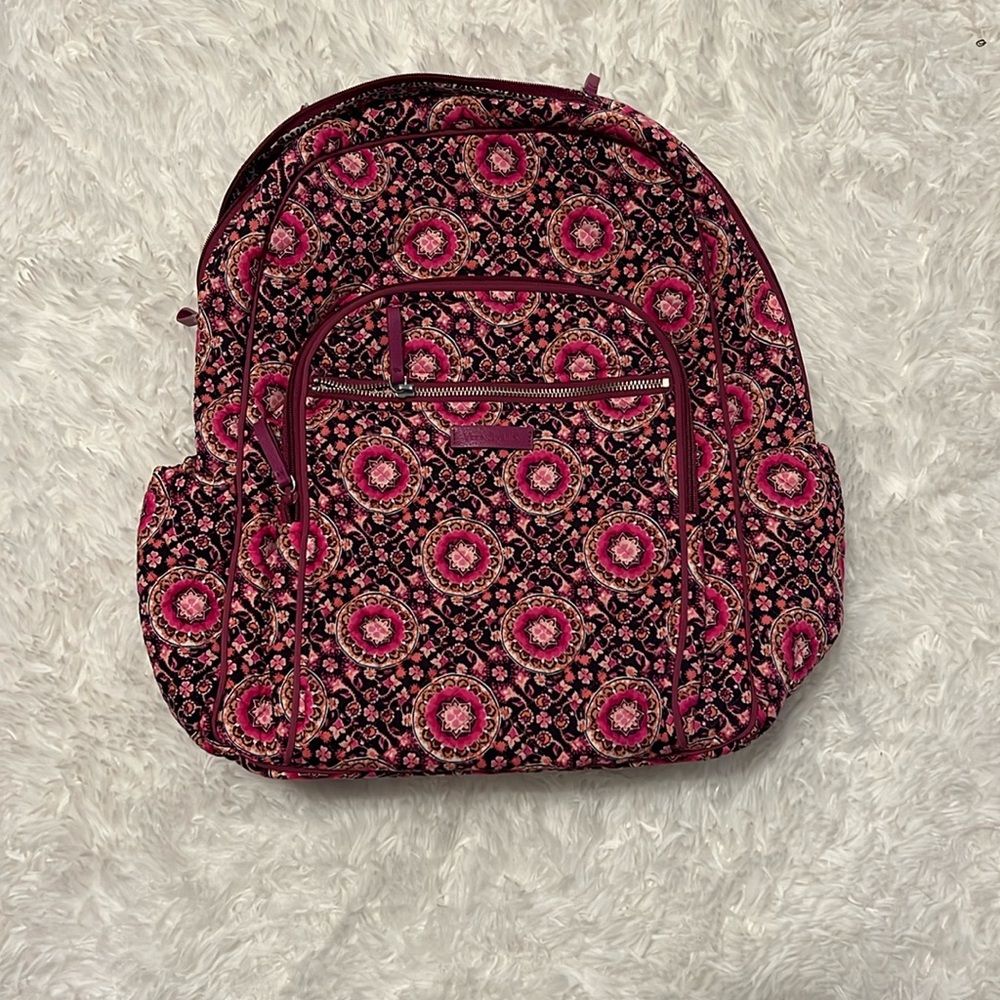Vera Bradley Backpack Raspberry Medallion